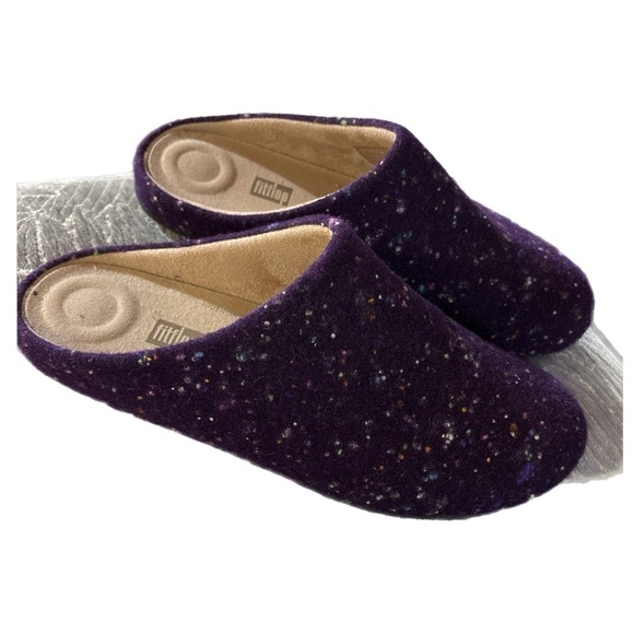 Fitflop wool Chrissie Speckle slipper W10 - Picture 2 of 3